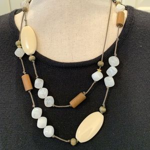 NY & Co.- Mixed media convertible necklace